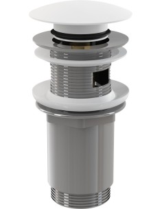 Alcaplast Spust umywalki click/clack 5/4" metalowy z przelewem, duży korek, A392