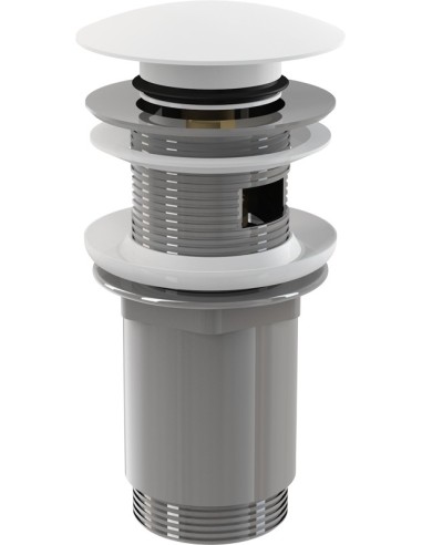 Alcaplast Spust umywalki click/clack 5/4" metalowy z przelewem, duży korek, A392