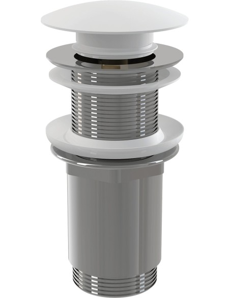 Alcaplast Spust umywalki click/clack 5/4" metalowy bez przelewu, duży korek, do umywalek szklanych i z tworzywa, A395