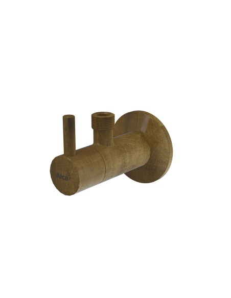 Alcaplast Zawór kątowy z filtrem 1/2"x3/8" okrągły, mosiądz antyczny, ARV001-ANTIC
