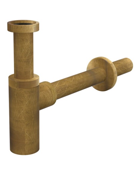 Alcaplast Syfon umywalkowy DN32 DESIGN metalowy, okrągły,  A400