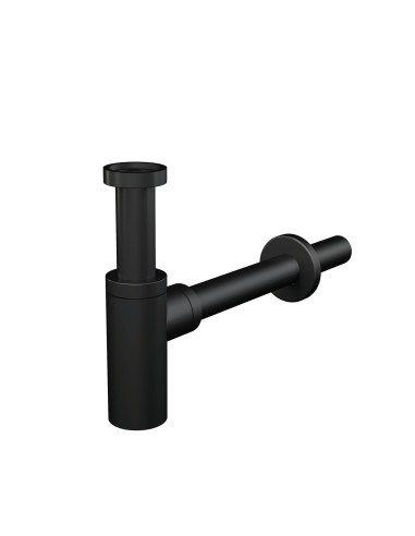 Alcaplast Półsyfon umywalkowy DN32 DESIGN czarny-mat, okrągły, A400BLACK