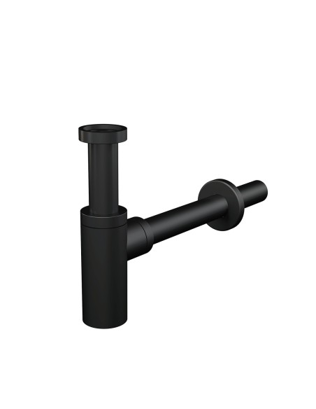 Alcaplast Półsyfon umywalkowy DN32 DESIGN czarny-mat, okrągły, A400BLACK