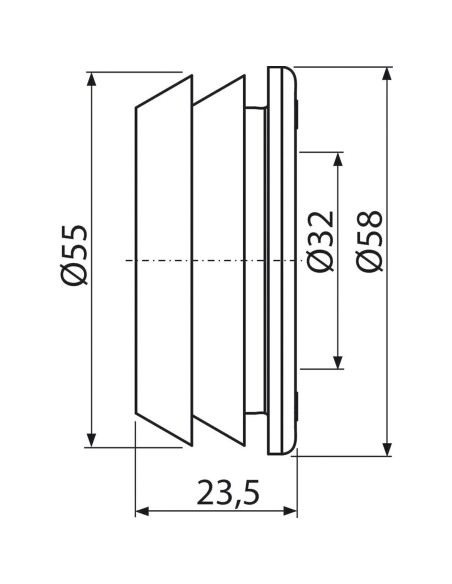 Alcaplast Redukcja gumowa 50/32 Z0004ND