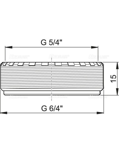 Alcaplast Redukcja 5/4" × 6/4", S0506-ND