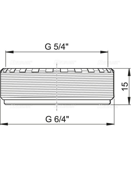Alcaplast Redukcja 5/4" × 6/4", S0506-ND