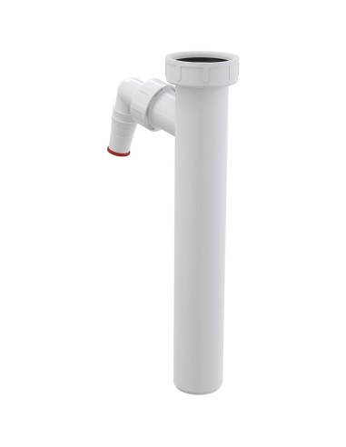 Alcaplast Rura do syfonu zlewozmywaka z nakrętką 6/4" z dwoma przyłączami, A44M-DN40