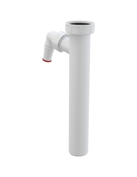 Alcaplast Rura do syfonu zlewozmywaka z nakrętką 6/4" z dwoma przyłączami, A44M-DN40