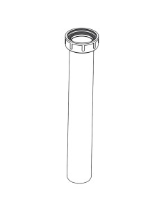 Alcaplast Rura do syfonu zlewozmywaka z nakrętką 6/4" z przyłączem, A44MS 2