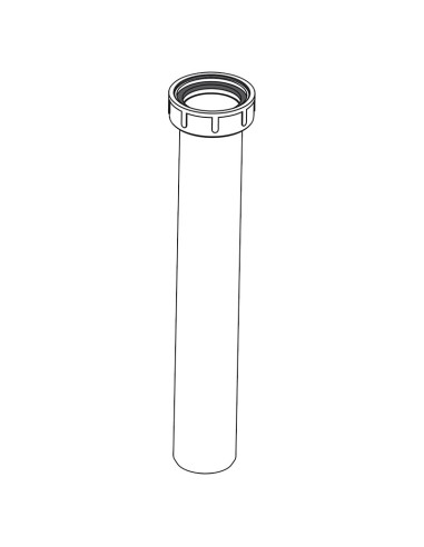 Alcaplast Rura do syfonu zlewozmywaka z nakrętką 6/4" z przyłączem, A44MS