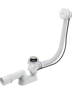 Alcaplast Syfon wannowy, korek automatyczny, biały,  A51B-120