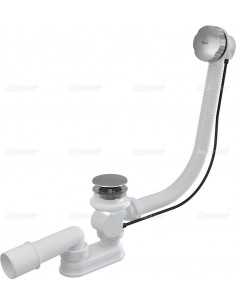 Alcaplast Syfon wannowy z korkiem automat metal (długośc 100 cm) A55KM 100