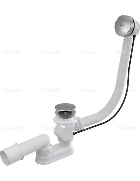 Alcaplast Syfon wannowy z korkiem automat metal (długośc 100 cm) A55KM 100