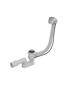 Alcaplast Syfon wannowy, korek automatyczny, metal, A55K