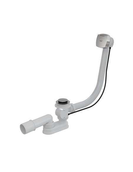 Alcaplast Syfon wannowy, korek automatyczny, metal, A55K