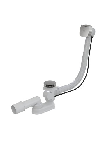 Alcaplast Syfon wannowy, korek automatyczny, metal, A553K