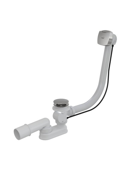 Alcaplast Syfon wannowy, korek automatyczny, metal, A553K