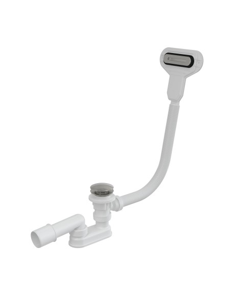 Alcaplast Syfon wannowy, korek CLIK/CLAK z wyjmowanym odpływem i z płaskim przelewem, chrom, A516CKM