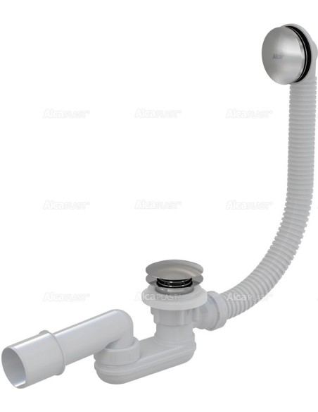 Alcaplast Syfon wannowy z korkiem click/clack metal  A507KM