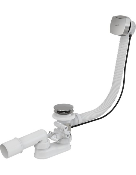 Alcaplast Syfon wannowy do wanien z hydromasażem, korek automatomatyczny, chrom, A566-112122-57