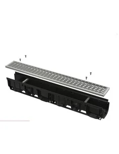 Alcaplast Odwodnienie zewnętrzne 100 mm bez obramowania, ocynkowany ruszt, profil "T"(A15), AVZ101-R101