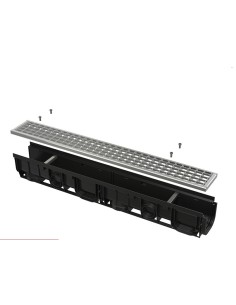 Alcaplast Odwodnienie zewnętrzne 100 mm bez obramowania, ocynkowany ruszt, profil "T"(A15), AVZ101-R101