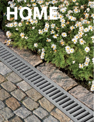 Alcaplast Odwodnienie zewnętrzne 100 mm bez obramowania, ocynkowany ruszt, profil "T"(A15), AVZ101-R101