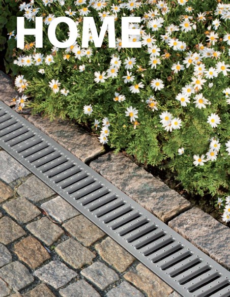 Alcaplast Odwodnienie zewnętrzne 100 mm bez obramowania, ocynkowany ruszt, profil "T"(A15), AVZ101-R101