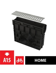 Alcaplast Odwodnienie zewnętrzne studzienka dla AVZ101 bez oramowania, ocynkowany ruszt, profil "T" (A15), AVZ101R-R101S