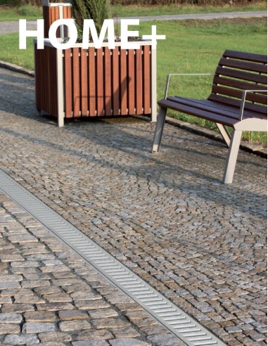 Alcaplast Odwodnienie zewnętrzne 100 mm bez obramowania, ocynkowany ruszt, profil "T"(A15), AVZ101-R101