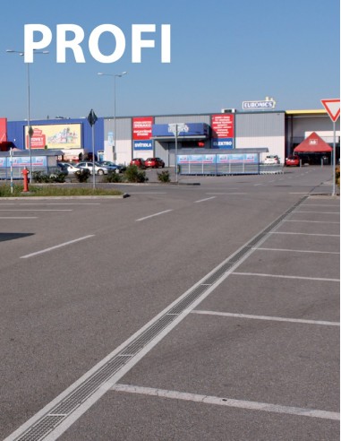 Alcaplast Odwodnienie zewnętrzne 100 mm z obramowaniem metalowym, ruszt żeliwny (C250), AVZ103-R202