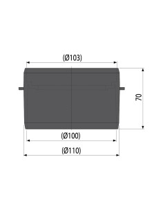 Alcaplast Ruszt do odpływu zewnętrrznego AVZ103 żeliwo D400, AVZ-R201 2