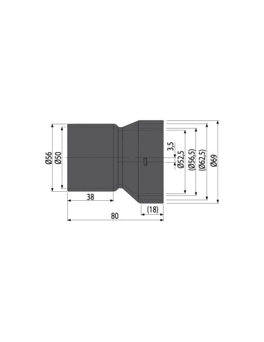 Alcaplast Zamek odpływu AVZ102-R102, AVZ-P002