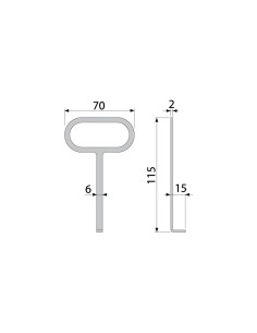 Alcaplast Zaślepka czołowa odwodnienia z wlotem DN75, AVZ-P004 2