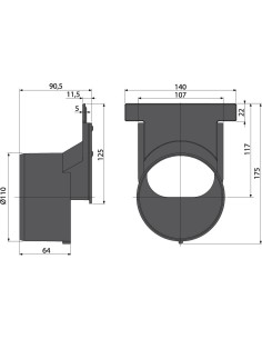 Alcaplast Zaślepka końcówki odwodnienia, AVZ-P009 2