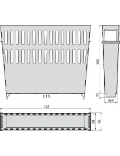 Alcaplast Zaślepka końcówki odwodnienia, AVZ-P009 2