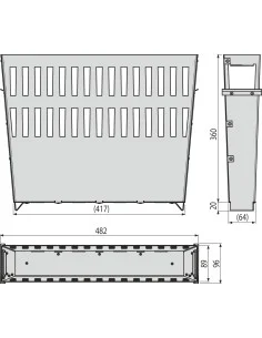 Alcaplast Kosz na zanieczyszczenia, stal nierdzewna, AVZ-P012 2