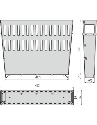 Alcaplast Kosz na zanieczyszczenia, stal nierdzewna, AVZ-P012