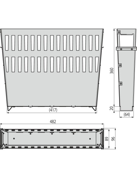 Alcaplast Kosz na zanieczyszczenia, stal nierdzewna, AVZ-P012