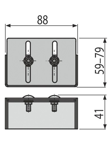 Alcaplast Zakończenie odwodnienia drenażowego 75 mm, stal nierdzewna, ADZ-P001