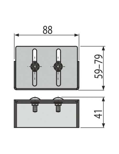Alcaplast Zakończenie odwodnienia drenażowego 75 mm, stal nierdzewna, ADZ-P001