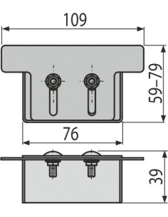 Alcaplast Zakończenie odwodnienia drenażowego 100 mm, stal nierdzewna, ADZ-P002 2