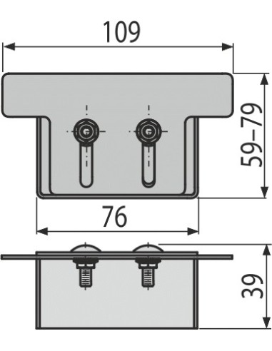 Alcaplast Zakończenie odwodnienia drenażowego 100 mm, stal nierdzewna, ADZ-P002