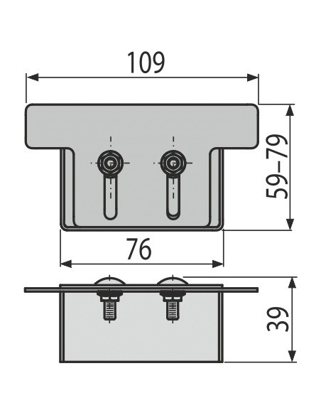 Alcaplast Zakończenie odwodnienia drenażowego 100 mm, stal nierdzewna, ADZ-P002