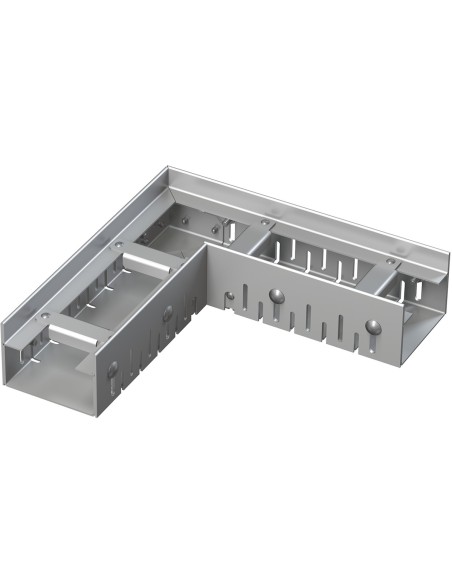 Alcaplast Odwodnienie drenażowe narozne 75 mm z regulacją, stal ocynkowana, ADZ101VR