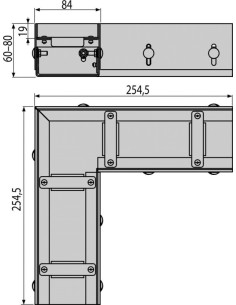 Alcaplast Odwodnienie drenażowe narozne 75 mm z regulacją, stal nierdzewna, ADZ301VR 2