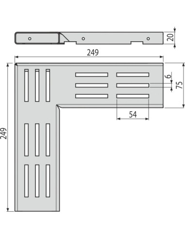 Alcaplast Ruszt odwodnienia drenażowego 75 mm, stal ocynkowana, ADZ-R101