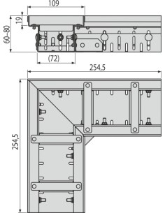 Alcaplast Odwodnienie drenażowe narożne 100 mm z regulacją, stal nierdzewna, ADZ302VR 2