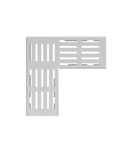 Alcaplast Ruszt odwodnienia drenażowego narożnego 100 mm, stal ocynkowana, ADZ-R121R