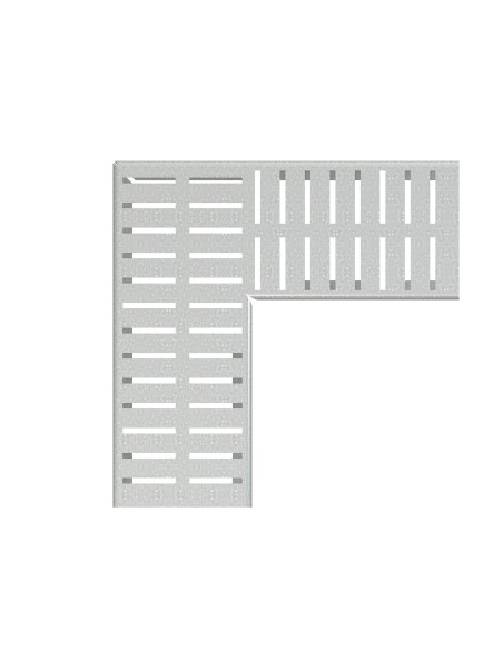 Alcaplast Ruszt odwodnienia drenażowego narożnego 100 mm, stal ocynkowana, ADZ-R122R